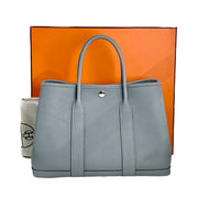 Hermes Garden Party 30cm Bag Blue TC
